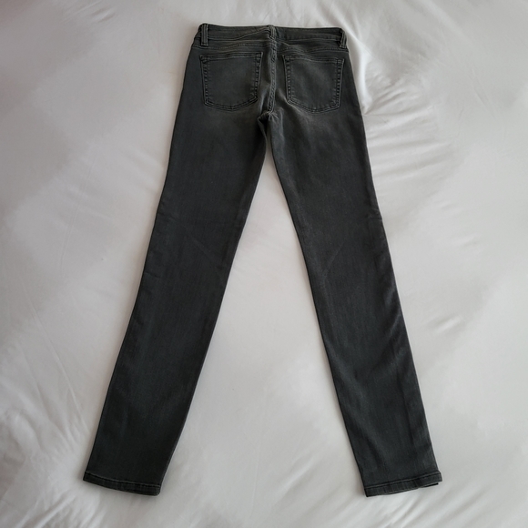 DTLA Dark Gray Y2K Silver Stud Button Skinny Jeans - Picture 11 of 14